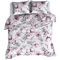 Pościel flanelowa Pudrowy kwiat 160x200