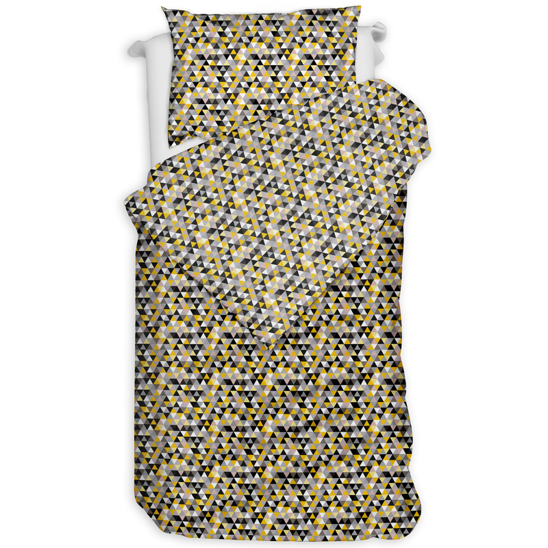 Pościel bawełniana Mozaika miodowa 135x200