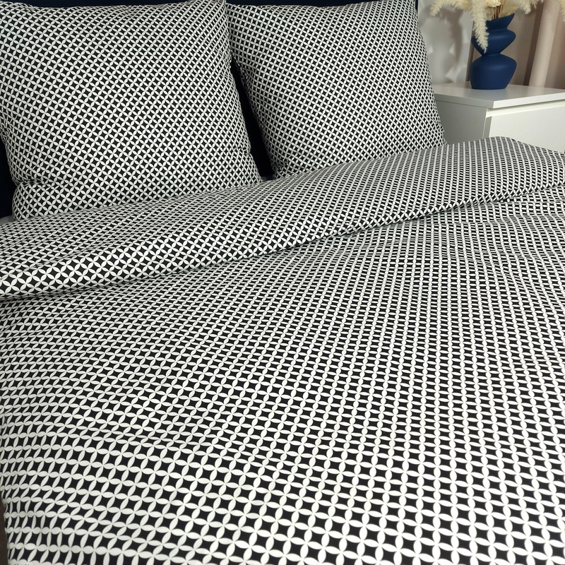 Pościel bawełniana Marrakesz czarny 135x200