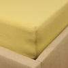 Prześcieradło jersey z gumką musztardowe 60x120