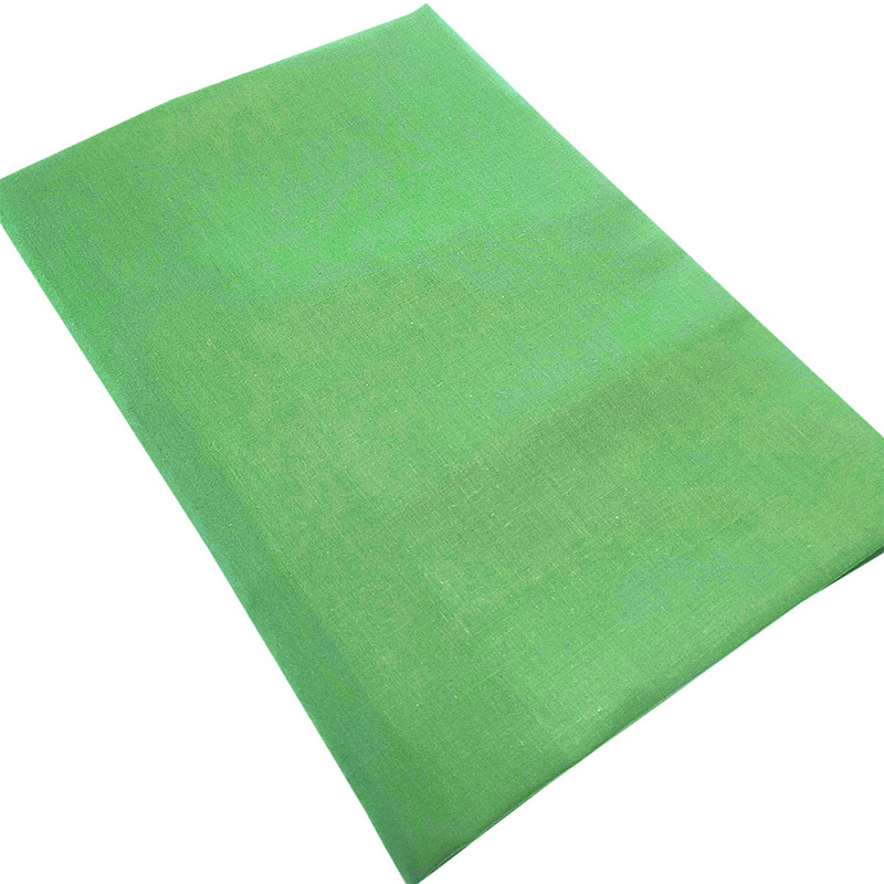 Prześcieradło bawełniane bez gumki Zielone 160x220