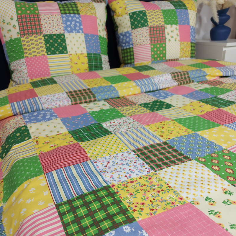 Pościel bawełniana Kolorowy patchwork 140x200