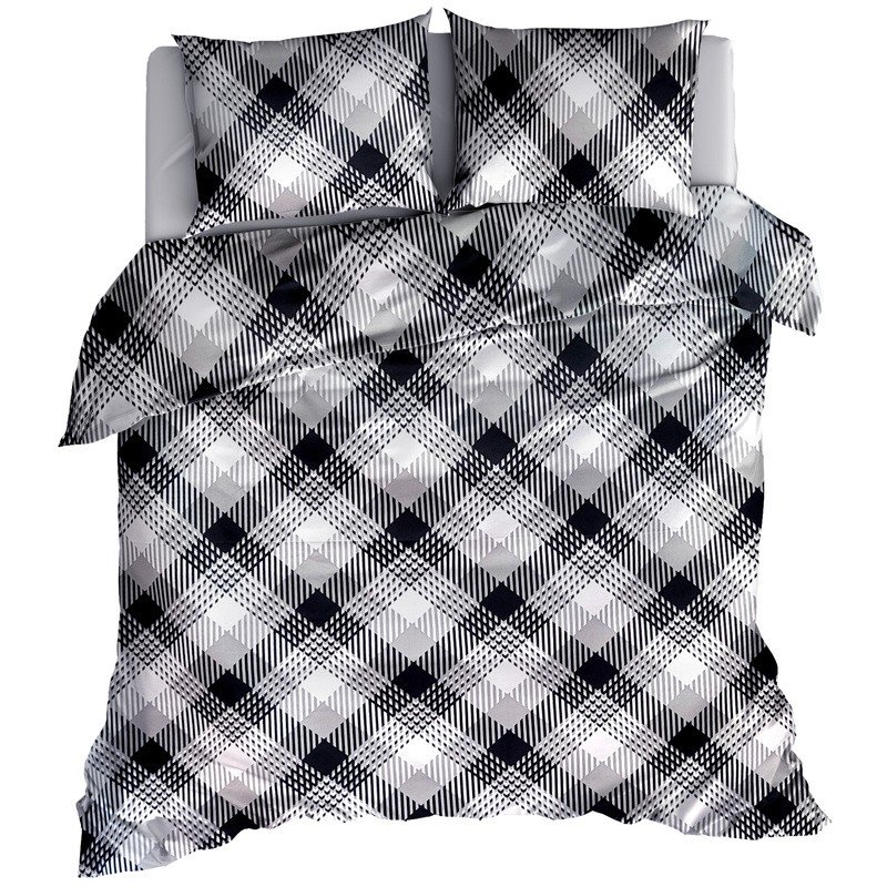 Pościel bawełniana Krata szachwonica 150x200