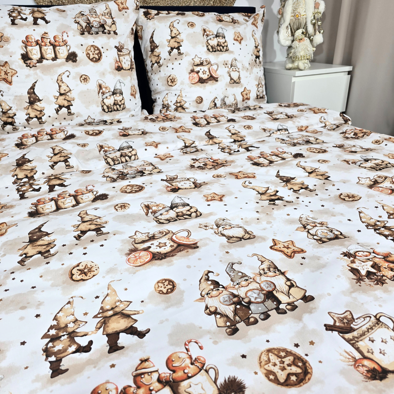 Pościel bawełniana Świąteczne pierniki 140x200