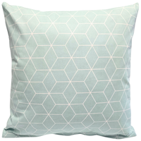 Poszewka bawełniana Miętowa kostka 45x45