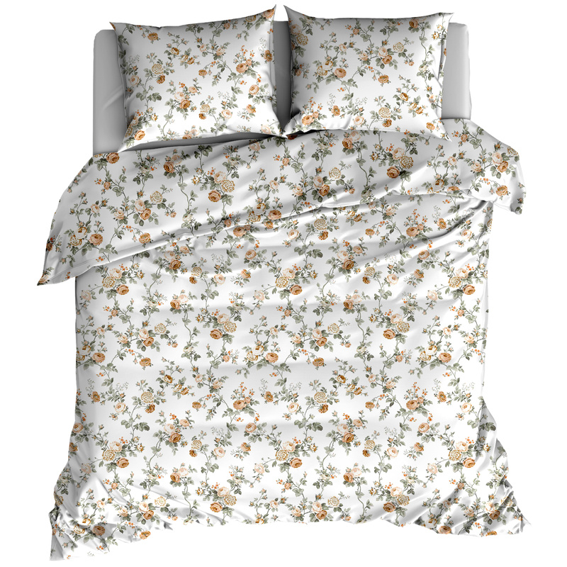 Pościel bawełniana Beżowy ogród 160x200