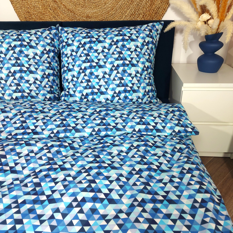 Pościel bawełniana Mozaika lodowa 135x200