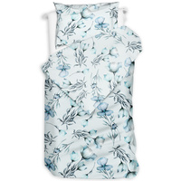 Pościel flanelowa Lazurowy kwiat 140x200