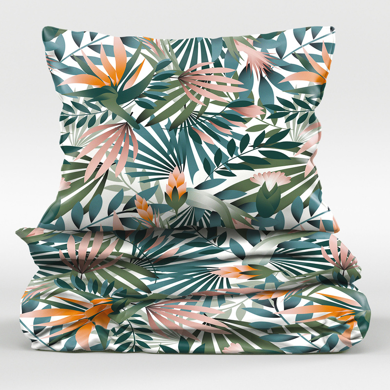 Pościel bawełniana Juka łososiowa 150x200