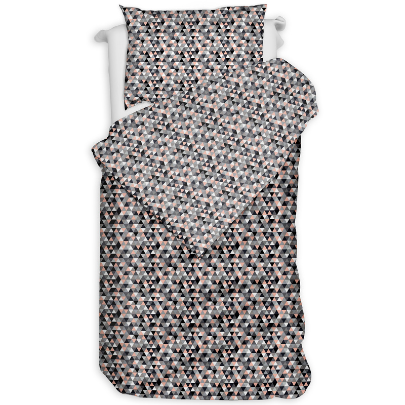 Pościel bawełniana Mozaika łososiowa 140x200