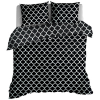 Pościel bawełniana Maroko czarne 150x200