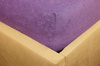 Prześcieradło frotte z gumką fioletowe 80x180
