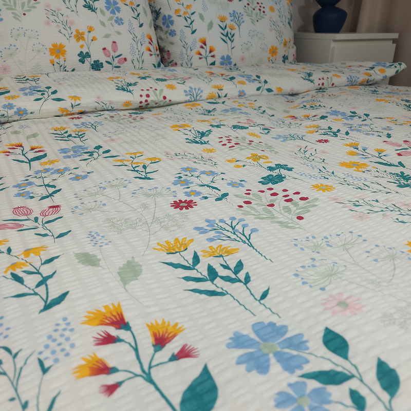 Pościel z kory Słowiańskie kwiaty pastela 160x200