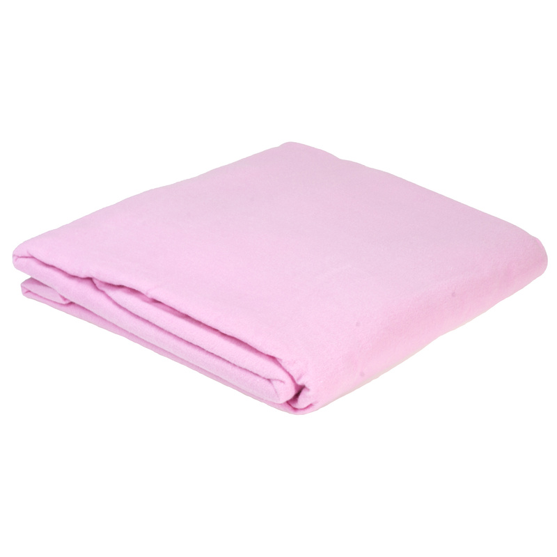 Prześcieradło flanelowe Różowe 160x220
