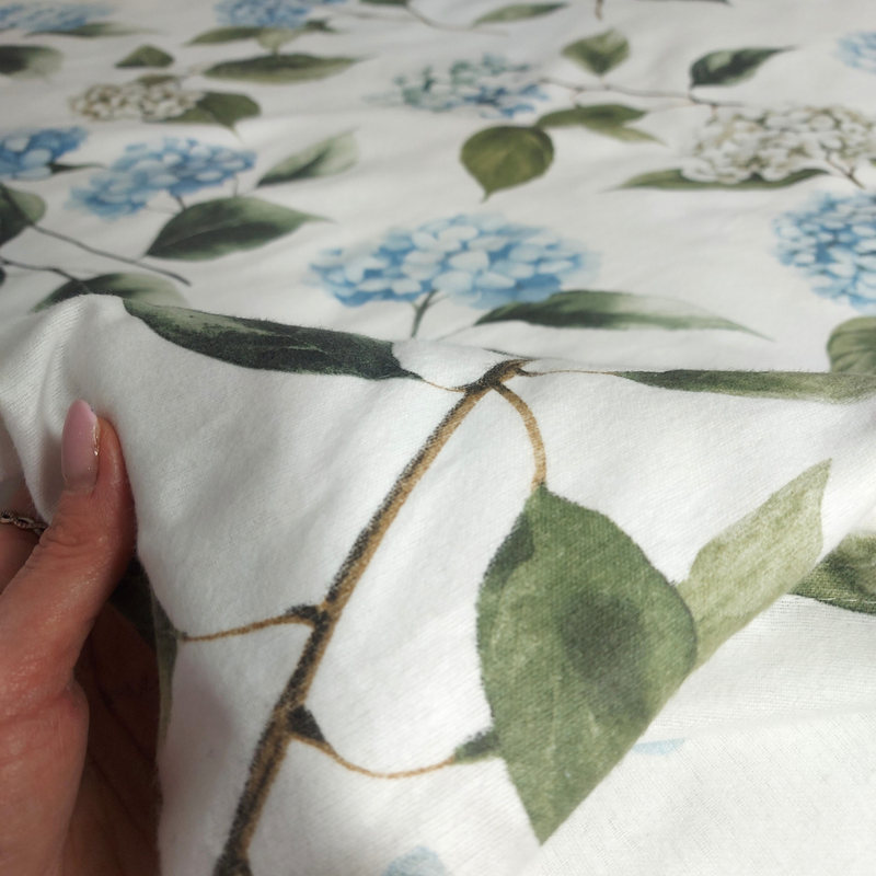 Pościel flanelowa Hortensje 160x200