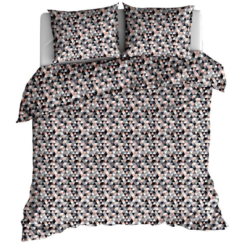 Pościel bawełniana Mozaika łososiowa 150x200