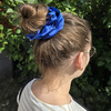 Gumka do włosów z satyny bawełnianej STANDARD Scrunchies Kobaltowa
