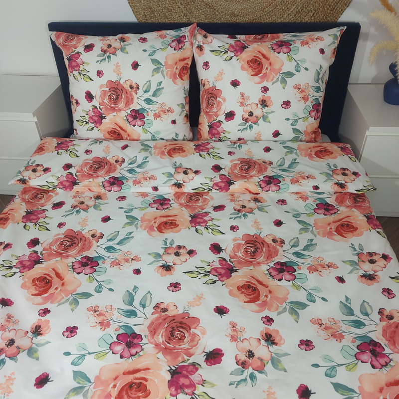 Pościel bawełniana Róże 140x200