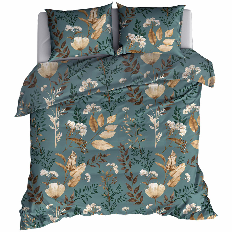 Pościel bawełniana Polana szałwia 150x200