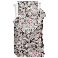 Pościel flanelowa Florystyka beżowa 140x200