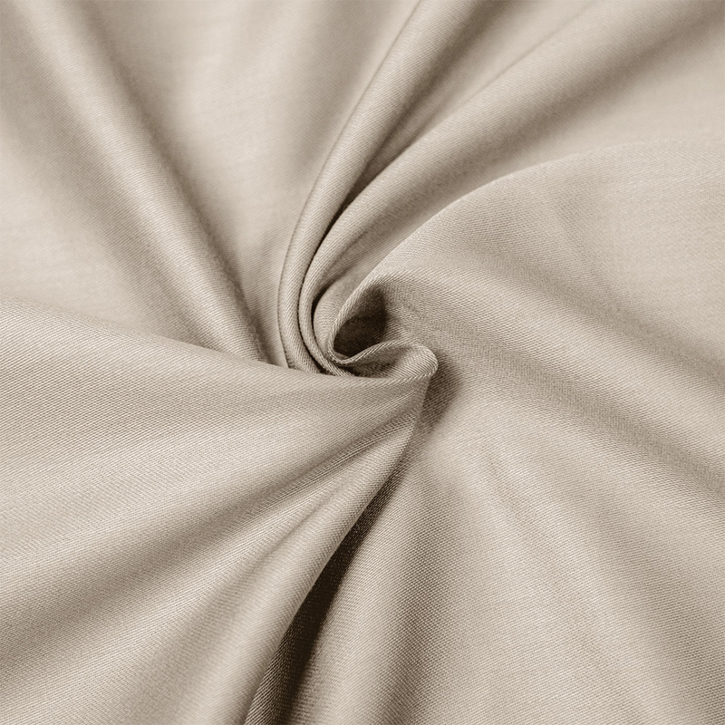 Prześcieradło satyna bawełniana bez gumki Beżowe 240x280
