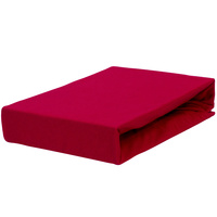 Prześcieradło jersey z gumką bordowe 70x140