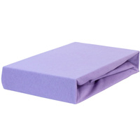 Prześcieradło jersey z gumką fioletowe 60x120