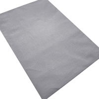 Prześcieradło bawełniane bez gumki Ciemnoszare 180x220