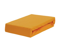Prześcieradło jersey z gumką miodowe 160x200