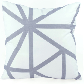 Poszewka bawełniana Pajęczyna szara 45x45