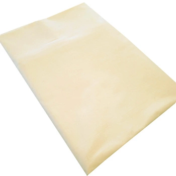 Prześcieradło bawełniane bez gumki Kremowe 220x260