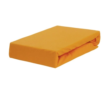 Prześcieradło jersey z gumką miodowe 120x200