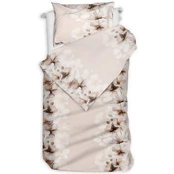 Pościel flanelowa Kwiatowy blask beżu 140x200