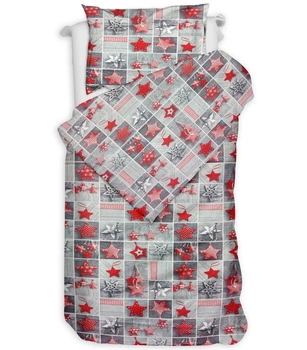 Pościel bawełniana Bombka szara 135x200