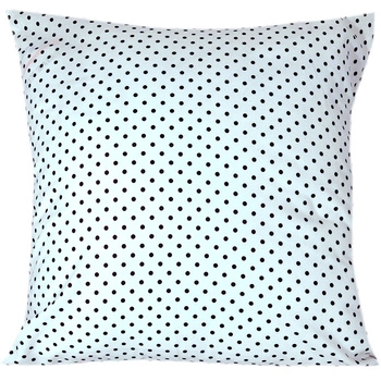 Poszewka bawełniana Czarne kropki na bieli 70x80