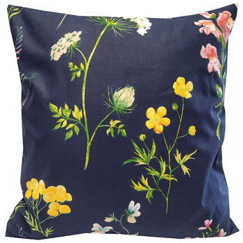 Poszewka bawełniana Granatowa łąka 70x80