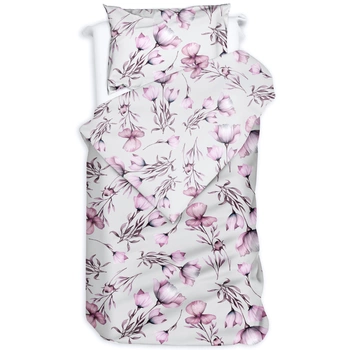 Pościel flanelowa Pudrowy kwiat 140x200