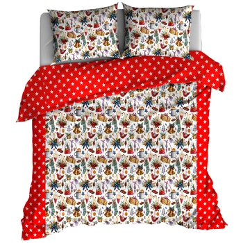 Pościel bawełniana Idą święta 200x200