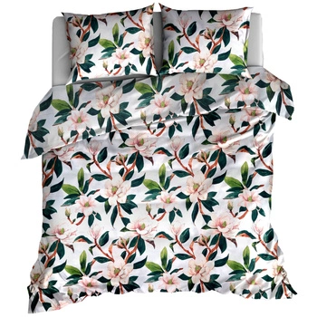 Pościel bawełniana Magnolia biała 200x200