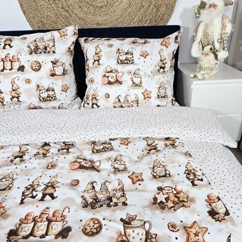 Pościel bawełniana Świąteczne pierniki 180x200