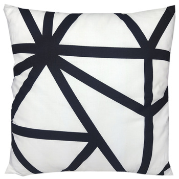 Poszewka bawełniana Pajęczyna czarna 45x45