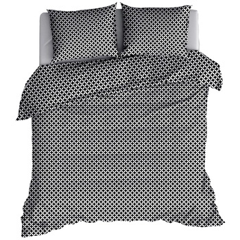 Pościel bawełniana Marrakesz czarny 150x200