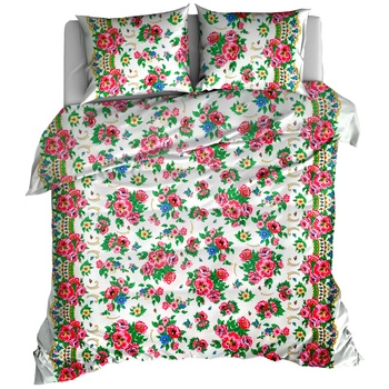 Pościel bawełniana Biała Halka Góralska 160x200
