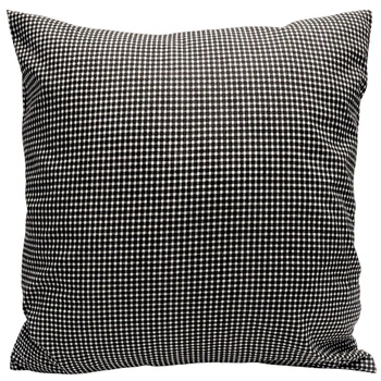 Poszewka bawełniana Czarna krateczka 30x30