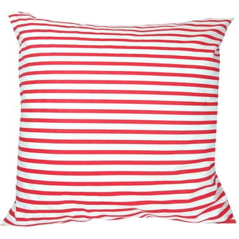 Poszewka bawełniana Czerwone paski 45x45