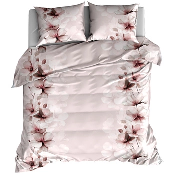 Pościel flanelowa Kwiatowy blask różu 160x200