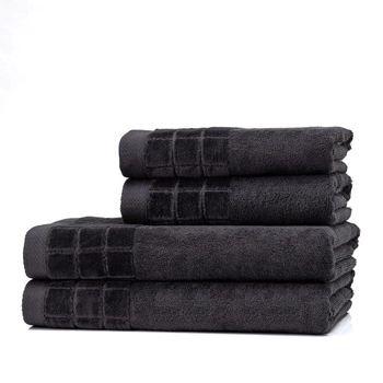 Ręcznik Larisa II Szary ciemny 70x140