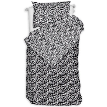 Pościel bawełniana Mozaika szara 135x200