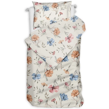 Pościel flanelowa Kolorowe kwiaty 140x200