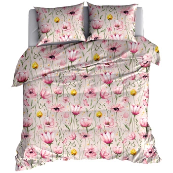 Pościel flanelowa Kwiaty 220x200